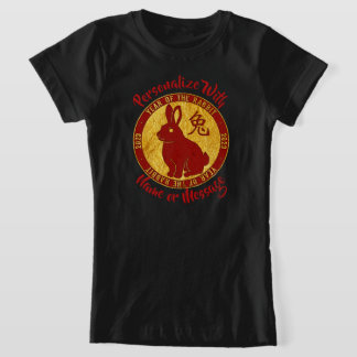 Camiseta Año Del Faux Gold De Conejo