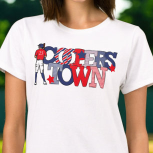Camiseta Año del jugador de béisbol Cooperstown Patriotic L