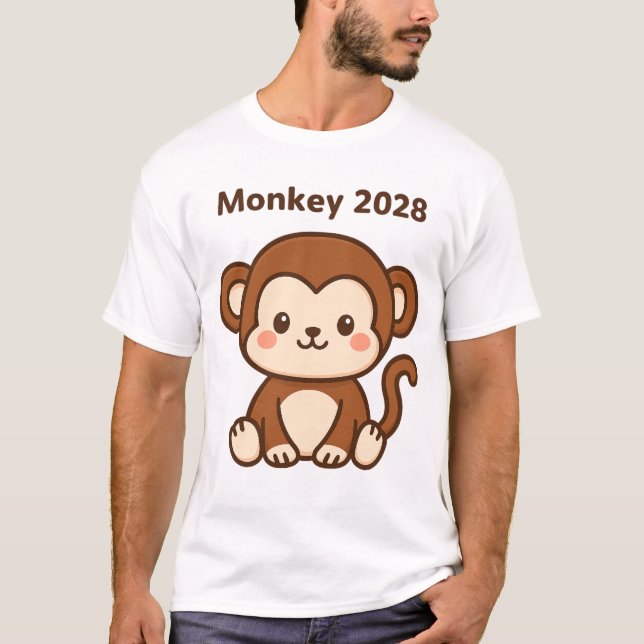 Camiseta Año del Mono 2028 (Anverso)