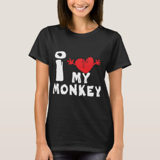 Camiseta Año del mono "Amo a mi mono"
