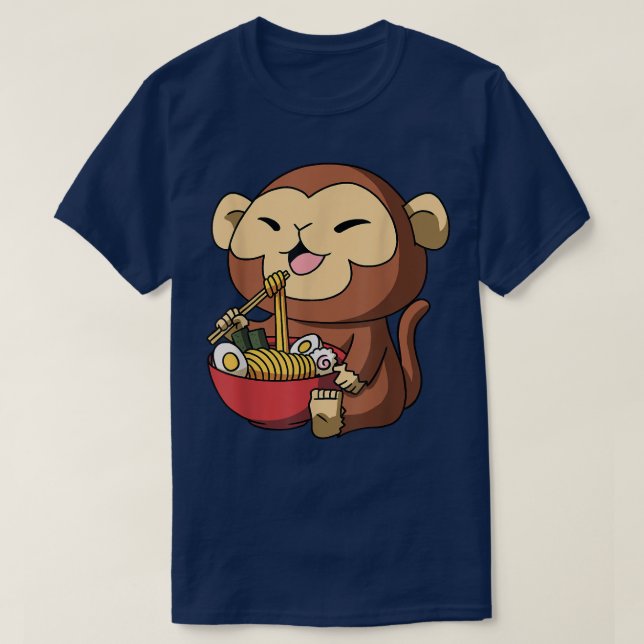 Camiseta Año del mono, Año Nuevo chino, Ramen japonés (Diseño del anverso)