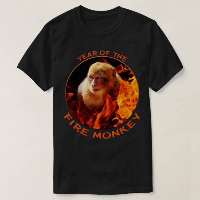 Camiseta Año del mono de fuego 1 (Diseño del anverso)