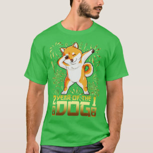 Camiseta Año del perro 2018 Dabbing Shiba Inu nuevo chino