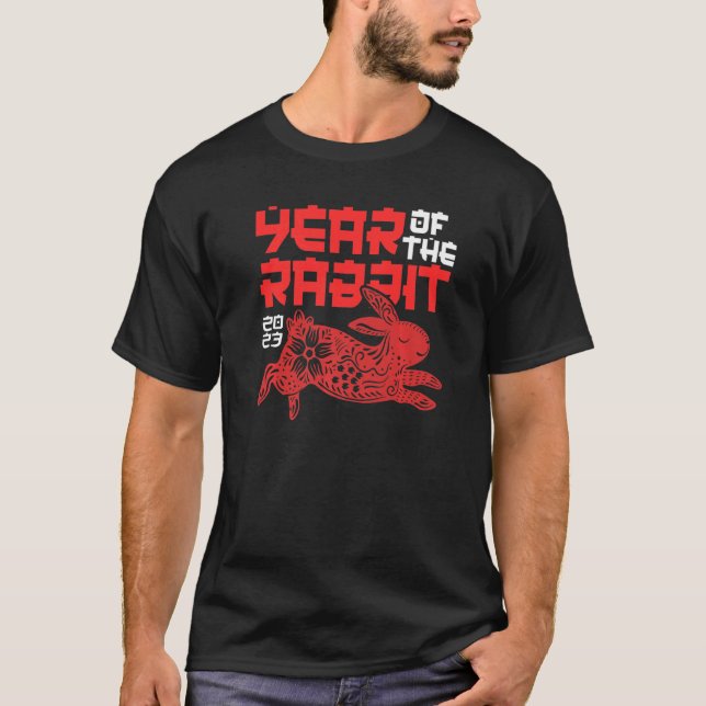 Camiseta Año del Rabino del Agua 2023 Hombres Zodiacos Chin (Anverso)