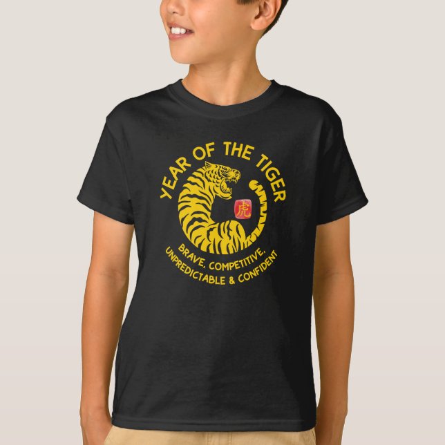 Camiseta Año del tigre 2022 Feliz Año Nuevo Chino (Anverso)