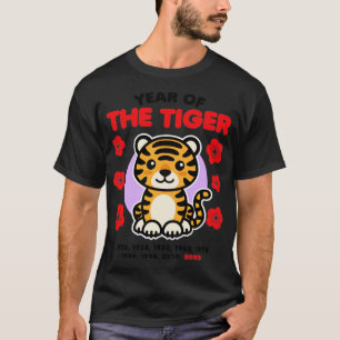 Camiseta Año del tigre 2022 Feliz Año Nuevo zodiaco chino