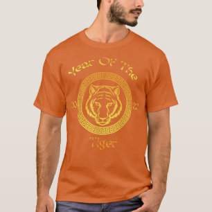 Camiseta Año del tigre 2022, novedad circular asiática chin