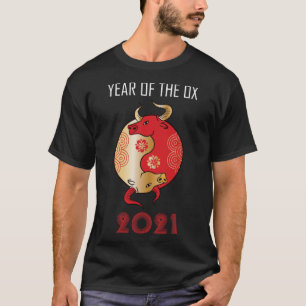 Camiseta Año Del Zodiac Ying Yang Chino Del Ox 2021 1