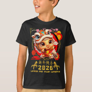 Camiseta Año Divertido del Caballo 2026 Año Nuevo Lunar