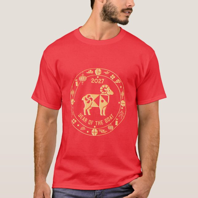 Camiseta Año Dorado de la Cabra 2027 (Anverso)