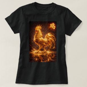 Camiseta Año Fu Chino del Zodiaco del Gallo 0046476