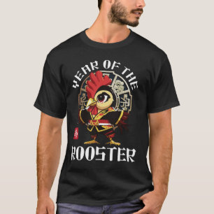 Camiseta Año lunar de gallo chino curado Zodiac