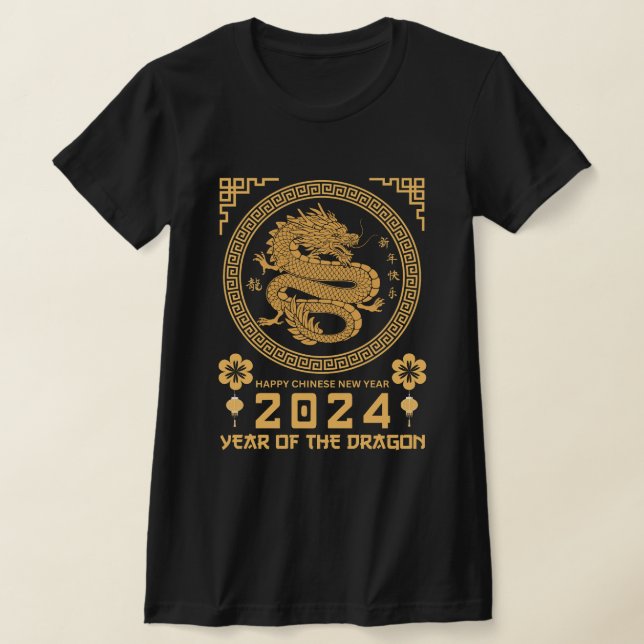 Camiseta Año Nuevo 2024 del Dragón Año Lunar 2024 (Distribución)