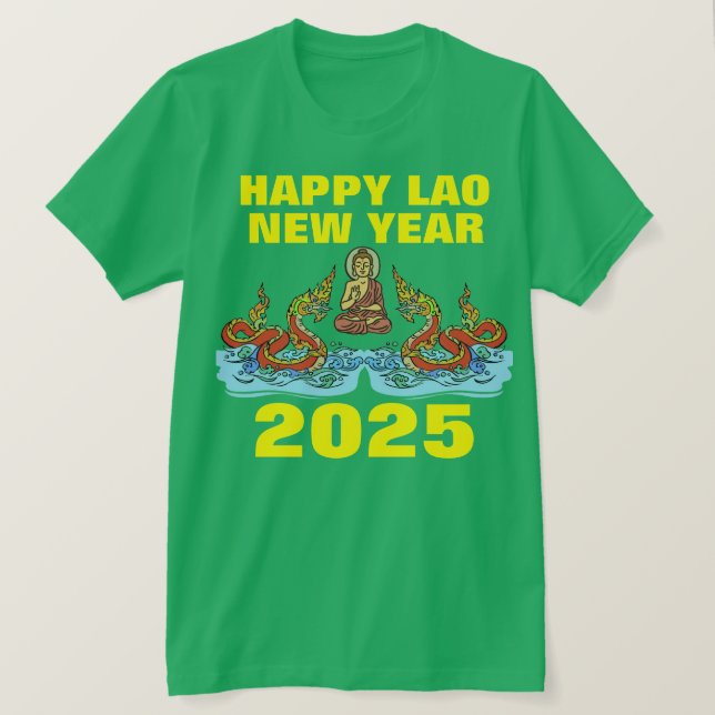 Camiseta Año Nuevo 2° Naga 2025 de Laos (Anverso del diseño)