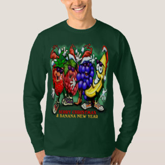 Camiseta Año Nuevo Banana Navidades Berry