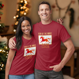 Camiseta Año Nuevo Caballo de Fuego Chino 2026