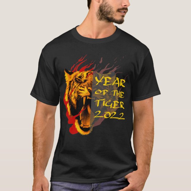 Camiseta Año nuevo chino 2022 feliz Año chino del tigre (Anverso)