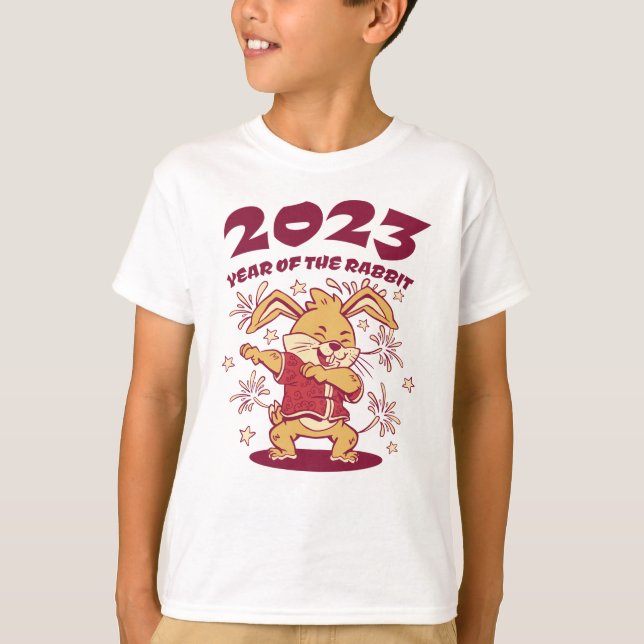 Camiseta Año Nuevo Chino 2023 - Año del Conejo (Anverso)