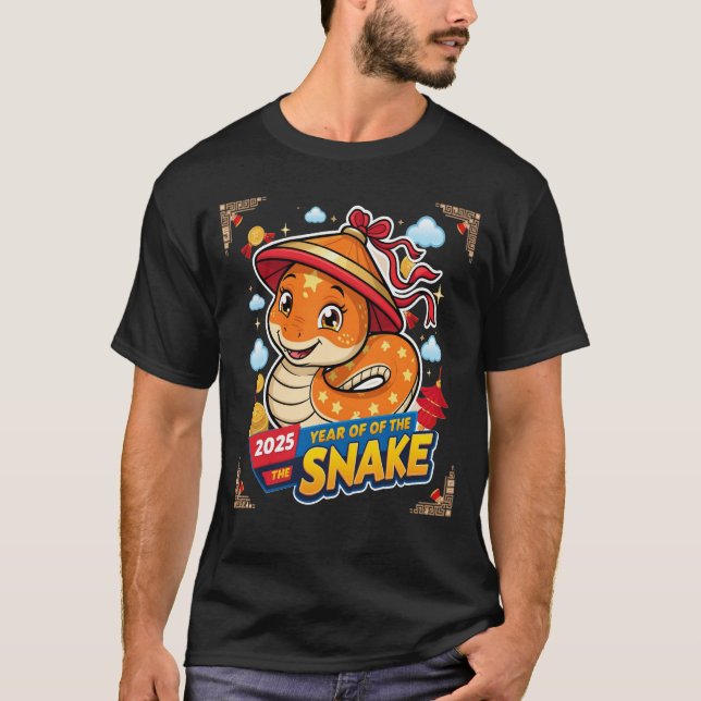 Camiseta Año Nuevo Chino 2025 De La Novedad Lunar (Anverso)
