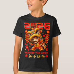 Camiseta Año Nuevo Chino 2026 Año del Caballo Feliz Año Nue