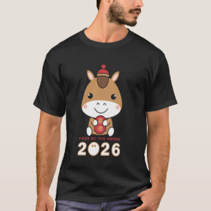 Camiseta Año Nuevo Chino 2026 Año del Caballo Horo Lunar