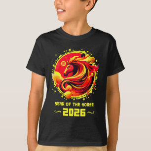 Camiseta Año Nuevo Chino 2026 Caballo Feliz Año Nuevo Chino