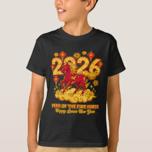 Camiseta Año Nuevo Chino 2026 del Caballo Zodiaco Lunar
