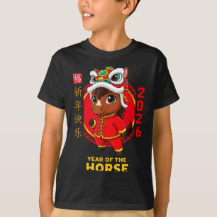 Camiseta Año Nuevo Chino 2026 Diseño de Caballo
