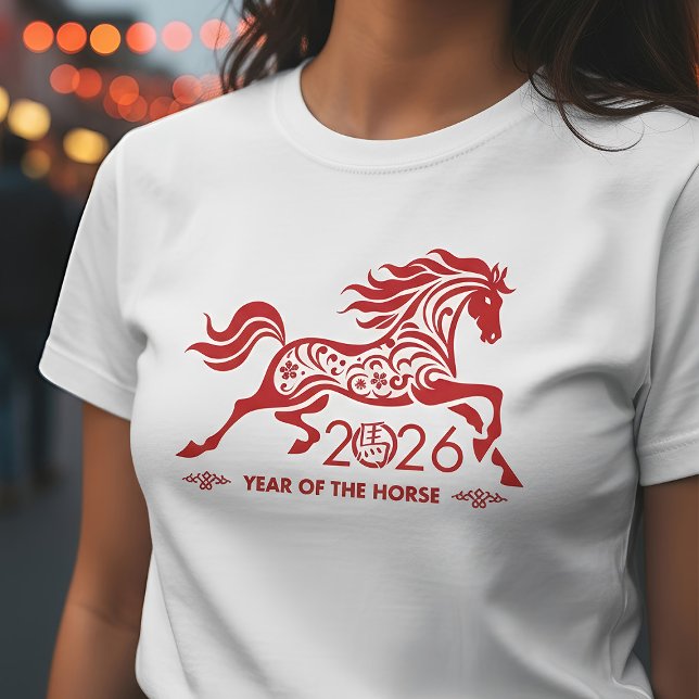 Camiseta Año Nuevo Chino del Caballo de Fuego 2026 (Subido por el creador)