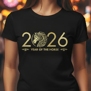 Camiseta Año Nuevo Chino del Caballo de Fuego 2026