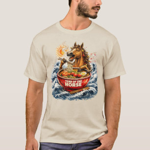 Camiseta Año Nuevo Chino del Caballo del Zodiaco 2026 Ramen