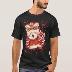 Camiseta Año Nuevo Chino Del Dragón De Conejo Baila Año Nue