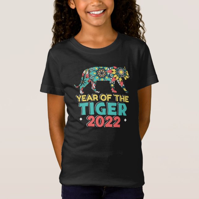 Camiseta Año Nuevo Chino del Tigre 2022 - Mandala (Anverso)