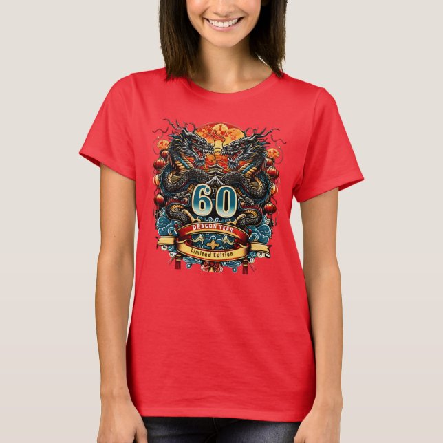 Camiseta Año Nuevo Chino Dragón, 60° cumpleaños 1964 (Anverso)