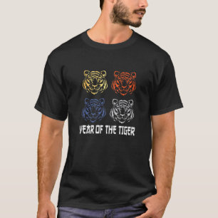 Camiseta Año Nuevo Chino Retro 2021 Feliz Año Zodiaco De T