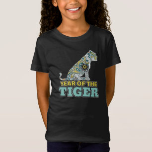 Camiseta Año Nuevo Chino - Tigre Blanco Zodiaco