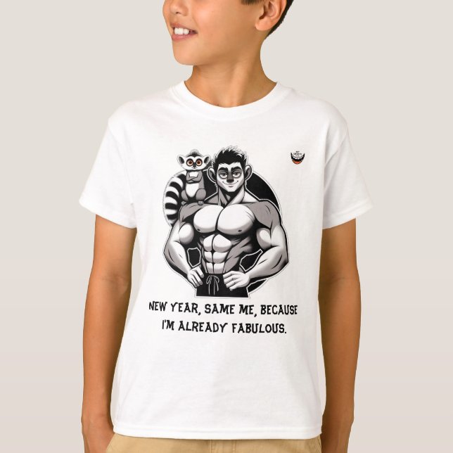 Camiseta Año Nuevo de los Niños, Mismo (Anverso)