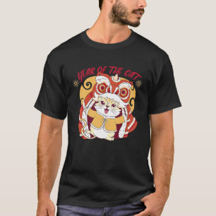 Camiseta Año Nuevo del Conejo Gato Zodiaco Chino Dragón C