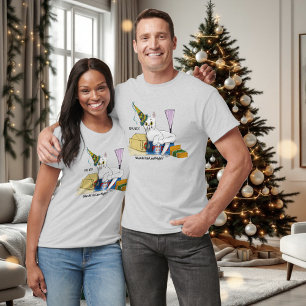 Camiseta Año Nuevo Eve Cat Funny