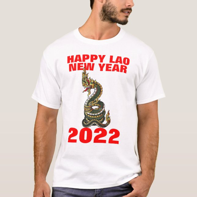 Camiseta Año Nuevo lao Naga 2022 (Anverso)