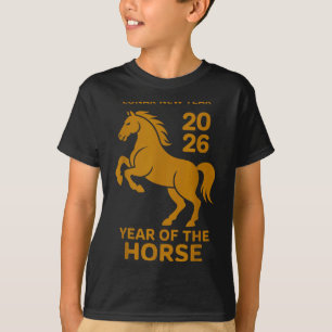 Camiseta Año Nuevo Lunar 2026 Caballo Zodíaco Familia Wer S
