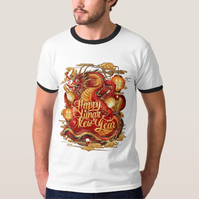 Camiseta Año Nuevo lunar chino 2025 - Año del dragón (Anverso)