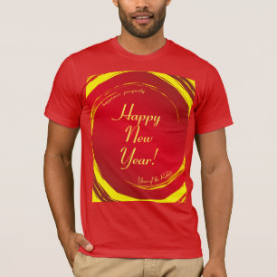 Camiseta Año Nuevo Lunar Felicidad Prosperidad Armonía