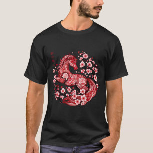 Camiseta Año Nuevo Lunar Feliz Año Nuevo Chino del Caballo