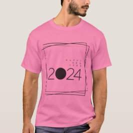 Camiseta Año Nuevo minimalista 2024
