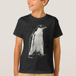 Camiseta Año Nuevo Misma Vida de Baka Pingüino Chiste Diver