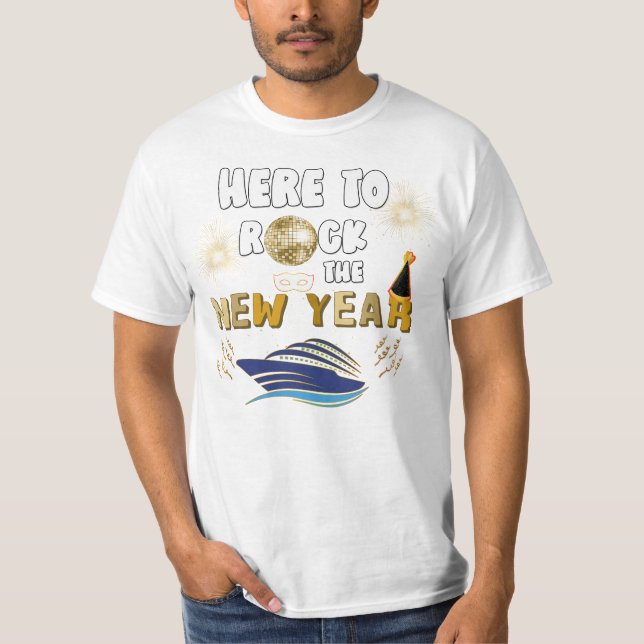 Camiseta Año Nuevo para sacudir el crucero de Año Nuevo (Anverso)