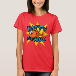 Camiseta Año Nuevo persa sonriente Nowruz de Sun del
