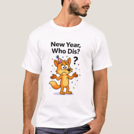 Camiseta Año Nuevo, ¿Quién es? – Dibujo Animado de Fiesta d