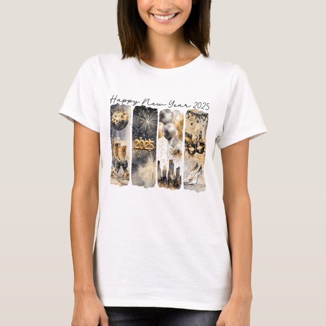 Camiseta Año Nuevo Retro 2025 (Anverso)